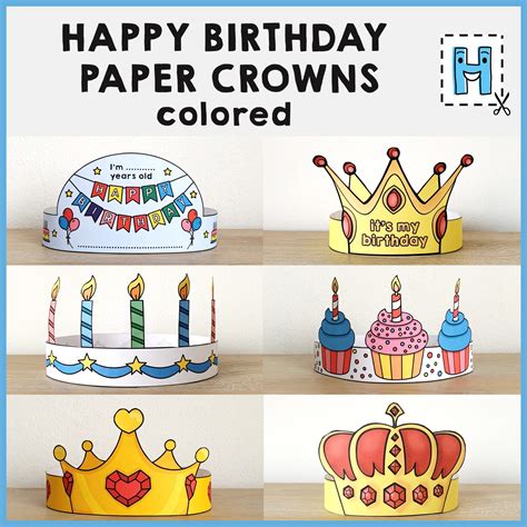 etsy birthday crown|free printable birthday crown pattern.